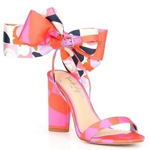 Gianni Bini Vibrant Pink and Orange Women's Heels Sz 7